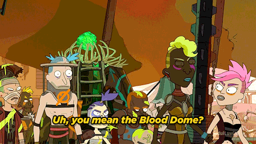 Rick and Morty blood dome GIF